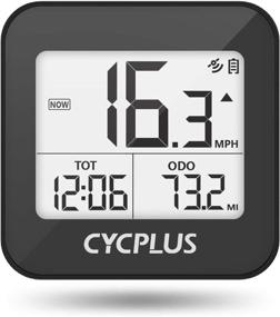 img 4 attached to CYCPLUS Bike Computer with GPS and Wireless Connectivity, Backlight for Night Riding, Waterproof Speedometer Odometer, Extended Battery Life, Enhanced Professional Data Analysis