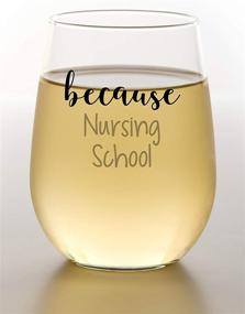 img 2 attached to 🍷 Hilarious Nursing School Wine Glass: Ideal Gifts for Nursing Students, Women, Men, and Co-workers!