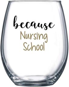 img 3 attached to 🍷 Hilarious Nursing School Wine Glass: Ideal Gifts for Nursing Students, Women, Men, and Co-workers!