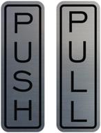 💫 revitalize your space with the elegant classic vertical push brushed silver logo