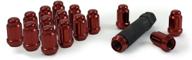 gorilla automotive 21132rd small diameter acorn red 4 lug kit (12mm x 1 logo