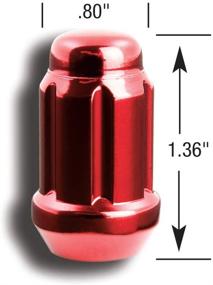 img 1 attached to Gorilla Automotive 21132RD Small Diameter Acorn Red 4 Lug Kit (12Mm X 1