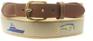 🐬 dolphin-embellished beige solid belt with buckle logo