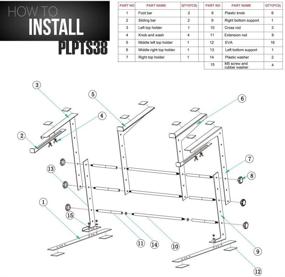 img 1 attached to 🎧 Портативная двухъярусная подставка для ноутбуков Pyle PLPTS38 - Регулируемый высокий стол с эргономичным дизайном, антискользящими шипами - Идеально подходит для диджейского микшера, звукового оборудования, рабочей станции, игр и использования дома.