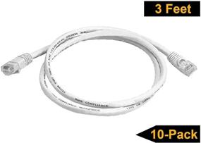 img 2 attached to 🔌 Набор из 10 белых сетевых патч-кабелей iMBAPrice 1' Cat5e для улучшенной оптимизации SEO