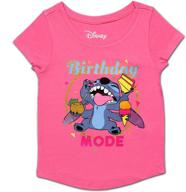 disney stitch birthday blouse sleeve girls' clothing logo