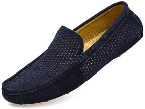 img 4 attached to Stylish and Comfortable UNN Loafers: Fashion Moccasins for Breathable Men's Footwear