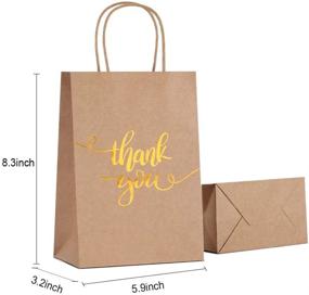 img 2 attached to 👜 Chic Rose Gold Bronzing Paper Bags - 30 PCS | Perfect for Weddings, Hen Parties & Birthdays!