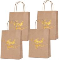 👜 chic rose gold bronzing paper bags - 30 pcs | perfect for weddings, hen parties & birthdays! logo