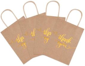 img 3 attached to 👜 Chic Rose Gold Bronzing Paper Bags - 30 PCS | Perfect for Weddings, Hen Parties & Birthdays!