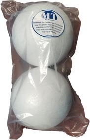 img 1 attached to 🎨 High-Quality and Long-lasting 8-Inch White Craft Foam Polystyrene Round Balls Ideal for Art and Crafts by MT Products (Set of 2 Balls)