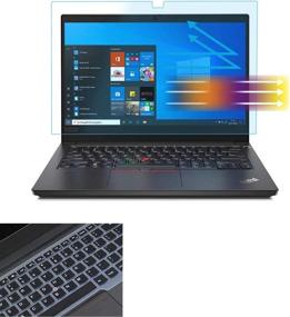 img 4 attached to Light Glare Screen Protector Design Lenovo Thinkpad 14 Inch T470 T470S T480 Gift Keyboard Cover Reduces Eye Strain Help You Sleep Better None Touchscreen