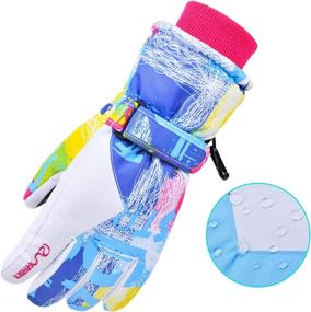 img 2 attached to 🧤 Winter Warmest Ski Gloves - Waterproof, Breathable Snow Gloves for Men, Women, Ladies, and Kids - Ideal for Skiing and Snowboarding - RunRRIn