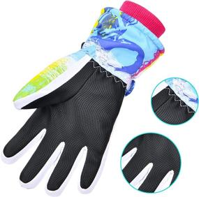 img 1 attached to 🧤 Winter Warmest Ski Gloves - Waterproof, Breathable Snow Gloves for Men, Women, Ladies, and Kids - Ideal for Skiing and Snowboarding - RunRRIn