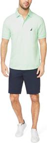 img 3 attached to Nautica Men's Stretch Cotton Short Sleeve Shirts and Apparel