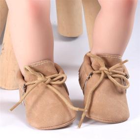 img 1 attached to 👞 Stylish Loafers with Tassels: Anti Slip Moccasins for Toddler Boys