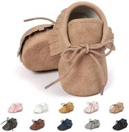 👞 stylish loafers with tassels: anti slip moccasins for toddler boys logo