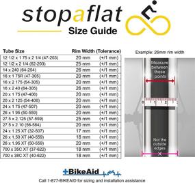 img 2 attached to 🚲 Puncture-Resistant Stop-A-Flat Bicycle Tube, Thorn-Proof, No-Flat Design, 24 x 1.75