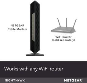 img 3 attached to Renewed NETGEAR Nighthawk Cable Modem CM1200 - Compatible with All Cable Providers, Up to 2 Gigabit Cable Plans, 4 x 1G Ethernet Ports, DOCSIS 3.1, Black