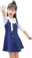 kidscool girls adjustable straps overall: versatile and stylish girls' clothing for dresses logo