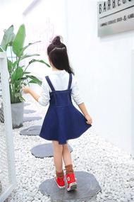 img 3 attached to Kidscool Girls Adjustable Straps Overall: Versatile and Stylish Girls' Clothing for Dresses