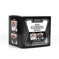 🧔 sevich black beard dye shampoo: repair grey coverage, mustache conditioner, softener - fragrance free logo