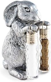 img 3 attached to 🐇 Arthur Court Designs Aluminum Bunny Stand: A Stylish Holder for Glass Hanging Salt and Pepper Shakers, 4.5 Inches Tall