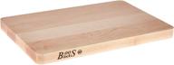 🔪 john boos block maple wood edge grain cutting board, 20x15x1.25 inches - versatile reversible chop-n-slice board logo