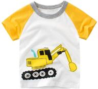 👕 cozy & stylish: warmbaby toddler sleeve t shirts yellow boys' clothing collection logo