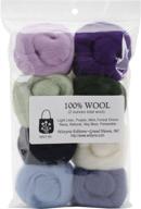 🧶 high-quality wistyria editions wool roving (8 pack) in hydrangeas color: 0.25oz each logo