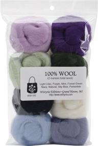 img 1 attached to 🧶 High-quality Wistyria Editions Wool Roving (8 Pack) in Hydrangeas Color: 0.25oz Each
