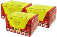 🫖 kalita new wave filter 155 white - perfect dripper for 1~2 persons (50×3 boxes) logo