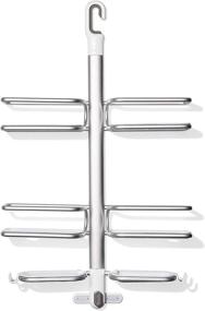 img 4 attached to 🚿 Silver Aluminum Hose Shower Caddy by OXO Good Grips