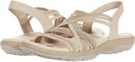 skechers women's reggae slim simply stretch sandal: comfort and flexibility combined logo