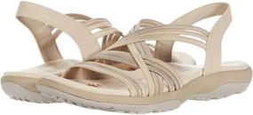 img 1 attached to Skechers Women's Reggae Slim Simply Stretch Sandal: Comfort and Flexibility Combined