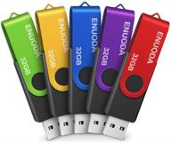 📦 упаковка из 5 enuoda 32 гб usb 2.0 флеш-накопителей - 32 гб флешки с 5 яркими цветами: синим, фиолетовым, зеленым, золотым, красным - флэш-накопители, флешки, zip-накопители логотип