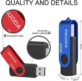 img 3 attached to 📦 Упаковка из 5 ENUODA 32 ГБ USB 2.0 флеш-накопителей - 32 ГБ флешки с 5 яркими цветами: синим, фиолетовым, зеленым, золотым, красным - флэш-накопители, флешки, ZIP-накопители