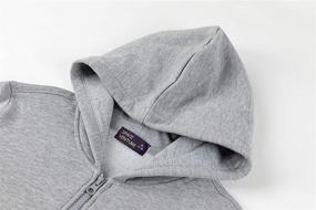 img 1 attached to 🧥 Cozy and Stylish: SPACE VENTURE Full Zip Up Hoodie for Kids (3-12Y)