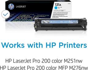 img 3 attached to 💙 HP 131A Toner Cartridge CF211A Cyan Compatible with HP LaserJet Pro 200 Color Printer M251nw, M276nw
