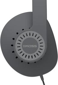 img 1 attached to 🎧 Koss KPH30iK On-Ear Headphones with In-Line Microphone, Touch Remote Control, D-Profile Design | Dark Grey and Black | Wired 3.5mm Plug
