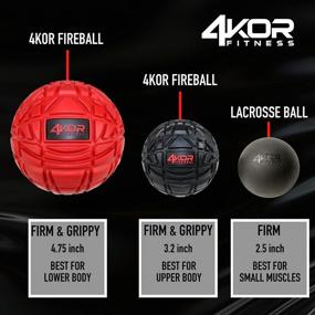 img 3 attached to 4KOR Fitness Ultimate Massage Balls - Physical Therapy Tools for Deep Tissue Trigger Point 🏋️ Myofascial Release - Back, Shoulder & Foot Muscle Massager Kit - Enhanced Gripping Mobility Rubber Balls