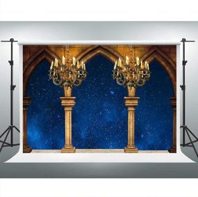 img 4 attached to 7x5ft Princess Bell and Beast Medieval Palace Pillar Backdrop - Ideal for Kids Birthday Parties, Themed Parties, and Photography Prop - ZYVV0437