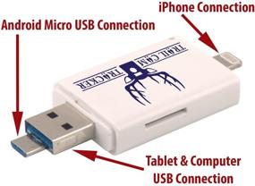 img 1 attached to 📸 Ultimate Trail Cam Tracker SD Card Reader - iPhone & Android - Fastest Game Camera Viewer & Deer Hunting Smartphone Memory Card Player - Free Case - Hunt Big Bucks