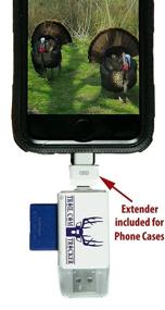 img 2 attached to 📸 Ultimate Trail Cam Tracker SD Card Reader - iPhone & Android - Fastest Game Camera Viewer & Deer Hunting Smartphone Memory Card Player - Free Case - Hunt Big Bucks