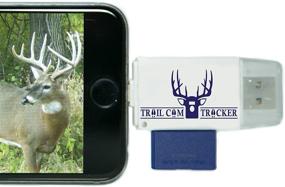 img 4 attached to 📸 Ultimate Trail Cam Tracker SD Card Reader - iPhone & Android - Fastest Game Camera Viewer & Deer Hunting Smartphone Memory Card Player - Free Case - Hunt Big Bucks