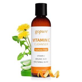 img 4 attached to 🍊 goPure Vitamin C Facial Cleanser - Face Wash for All Skin Types - Acne Face Wash, Enhances Skin Brightness and Smoothness - Gentle Face Cleanser Restores Youthful Skin for Women and Men - 6oz