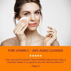 img 1 attached to 🍊 goPure Vitamin C Facial Cleanser - Face Wash for All Skin Types - Acne Face Wash, Enhances Skin Brightness and Smoothness - Gentle Face Cleanser Restores Youthful Skin for Women and Men - 6oz