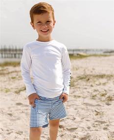 img 3 attached to 🩳 Gingham Trunks Boys' Swimwear - RuggedButts Baby Toddler Clothing