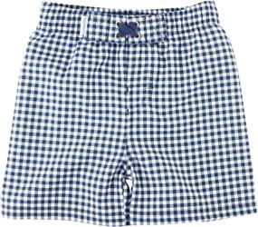 img 4 attached to 🩳 Gingham Trunks Boys' Swimwear - RuggedButts Baby Toddler Clothing