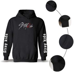 img 2 attached to 👕 Rflowtop Kpop Stray Kids Hoodie Sweater: Stay Stylish at Concerts with Classic Pullover Felix Bangchan Cotton Jacket